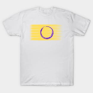 Pride Collection - Intersex Pride Flag (Paint Streak/Horizontal) T-Shirt